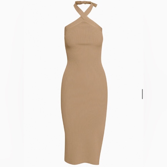 Wilfred Dresses & Skirts - Aritzia Wilfred Bodycon light brown dress